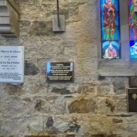 Plaque on the wall