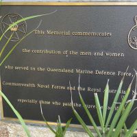 Queensland Marine Defence Force Memorial in the grounds of St Mary's 