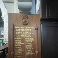Plaque of those deceased in the Voyager accident