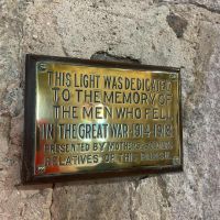 Church Light Memorial Plaque