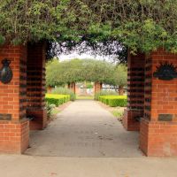 Grafton War Memorial Park Entrance Portico and Walkway to Memorial Column