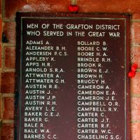Grafton War Memorial Park Entrance Portico Roll of Honour
