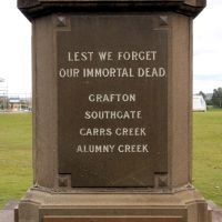 Grafton War Memorial Column District Roll of Honour Commemorating Citizens of Grafton, Southgate, Carrs Creek and Alumny Creek