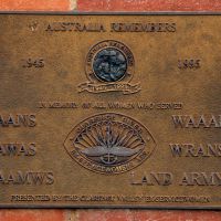 Grafton War Memorial Gardens Australia Remembers "All Women Who Served" Commemorative Plaque