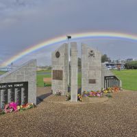 Rainbow over Vietnam Veterans Memorial 