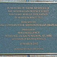 Plaque commemorating defence aviation since 1915