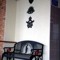Grafton Ex-Servicemen's Club Memorial Bench Seat and Armed Services Insignia Plaques