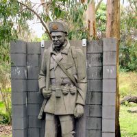 "The Sentinel" Soldier at the Entrance to the Kingscliff War Memorial Walk