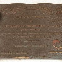 Wommin Bay Village Dedication Plaque at the Entrance to the Kingscliff War Memorial Walkway