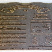 "Sydney Harbour Bombings 1942" Commemorative Plaque on the Kingscliff Memorial Walkway