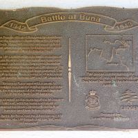 "Battle of Buna 1942 - 1943" Commemorative Plaque on the Kingscliff Memorial Walkway