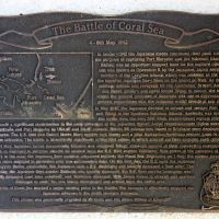 "Battle of the Coral Sea" Commemorative Plaque on the Kingscliff Memorial Walkway