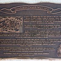 "Sandakan Death Marches" Commemorative Plaque on the Kingscliff Memorial Walkway
