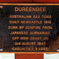 "Ship Dureenbee" Memorial Plaque Located Along the Centaur and Merchant Marine Memorial Walkway