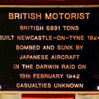 "Ship British Motorist" Memorial Plaque Located Along the "Centaur" and Merchant Marine Memorial Walkway
