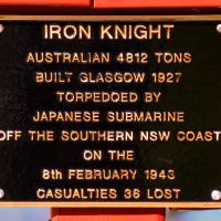 "Ship Iron Knight" Memorial Plaque Located Along the "Centaur" and Merchant Marine Memorial Walkway