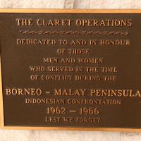Currumbin Palm Beach RSL Cenotaph Indonesian Confrontation 1962 - 1966 Commemorative Plaque