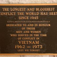 Currumbin Palm Beach RSL Cenotaph Vietnam War 1962 -1973 Commemorative Plaque