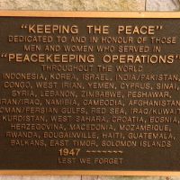 Currumbin Palm Beach RSL Cenotaph Peace Keeping Operations Commemorative Plaque