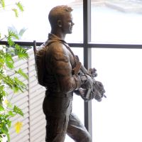 Currumbin Palm Beach RSL Corporal Cameron Baird VC, MG Memorial Statue Located in the Foyer of the Currumbin RSL