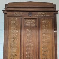 "Roll of Honour, University Veterinary School"