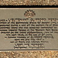 Cleveland Anzac Memorial Park's Lieutenant Clifford Perske Remembrance Plaque