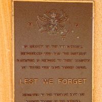 Cleveland Anzac Memorial Park's National Servicemen's Remembrance Plaque