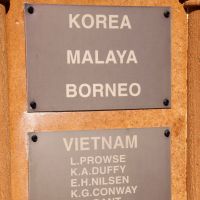 Cleveland Anzac Memorial Park's Cenotaph Korea, Malaya, Borneo and Vietnam Rolls of Honour