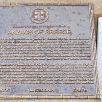 Nelson Bay Anzac Park "Anzacs of Greece" Memorial Interpretative Plaque