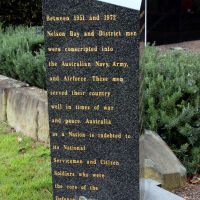 Nelson Bay Anzac Park National Service Memorial Column and Plinth