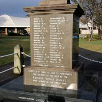 Raymond Terrace War Memorial Cenotaph Roll of Honour Located in Anzac Park