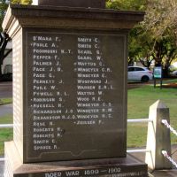 Raymond Terrace War Memorial Cenotaph Roll of Honour Located in Anzac Park