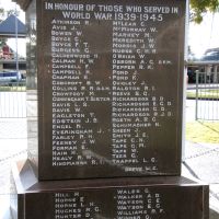 Raymond Terrace War Memorial Cenotaph Roll of Honour Located in Anzac Park