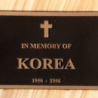 Raymond Terrace War Anzac Park Memorial Wall "Korea 1950 - 1956" commemorative PlaqueDedication Plaque