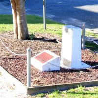 Private Plummer, 34th Battalion Roadside Memorial Plaque and Tree
