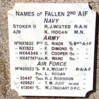 South West Rocks War Memorial Cenotaph World War II Roll of Honour