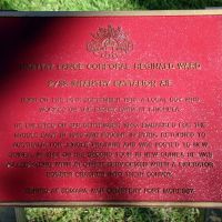 South West Rocks World War II Remembrance Walk, Lance Corporal Ward Commemorative Plaque