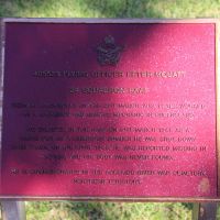 South West Rocks World War II Remembrance Walk,Flying Officer Mouatt  Commemorative Plaque