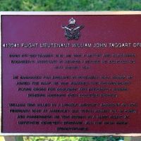 South West Rocks World War II Remembrance Walk, Flight Lieutenant Taggart DFC Commemorative Plaque