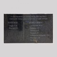The Boer War and Second World War Rolls of Honour