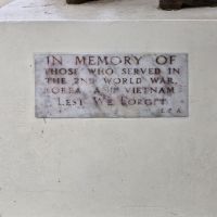The Second World War, Korea and Vietnam 'In Memory'  plaque