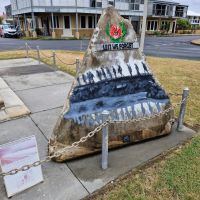 One of the four illustrated corner stones