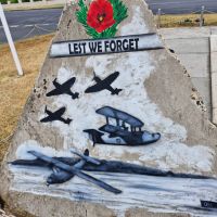 One of the four illustrated corner stones