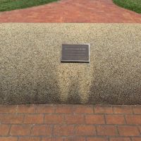 The Battle for Australia Memorial plaque in situ