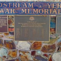 Stone Memorial With 3 plaques