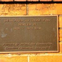 Plaque for the Arch
