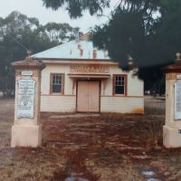 With Hall in background (now gone)