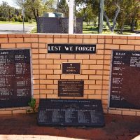 Brick wall With  plaques