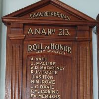 Fish Creek ANA Roll of Honor