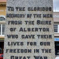 Yarram (Shire of Alberton) War Memorial 